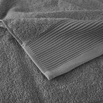 Nuage Cotton Tencel Blend Antimicrobial 6 Piece Towel Set Charcoal