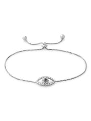 Sterling Silver Evil Eye Bracelet