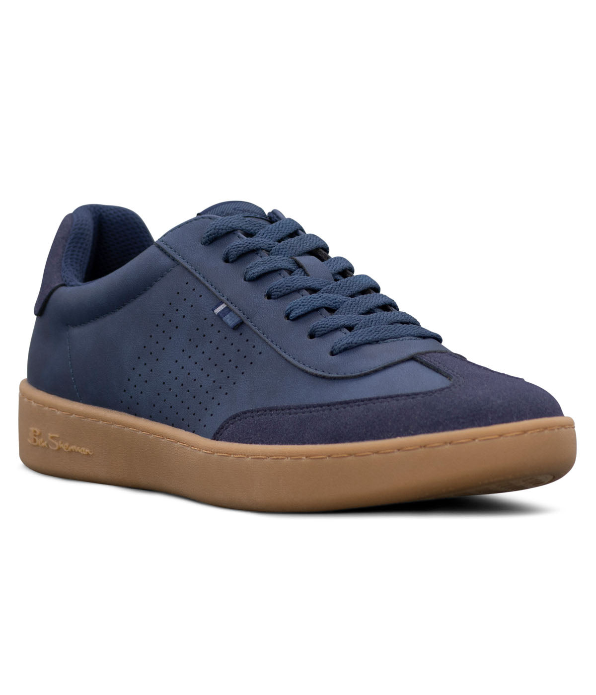  Ben Sherman Glasgow T Toe Lace Up Sneaker - Navy - Bonton