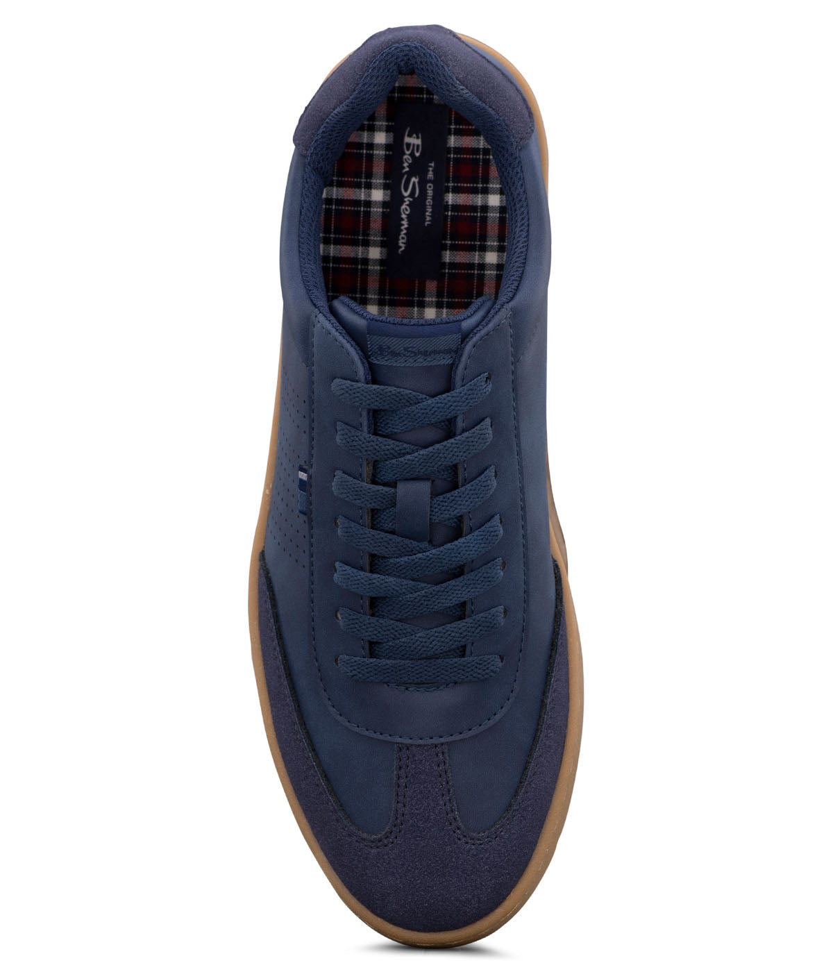  Ben Sherman Glasgow T Toe Lace Up Sneaker - Navy - Bonton