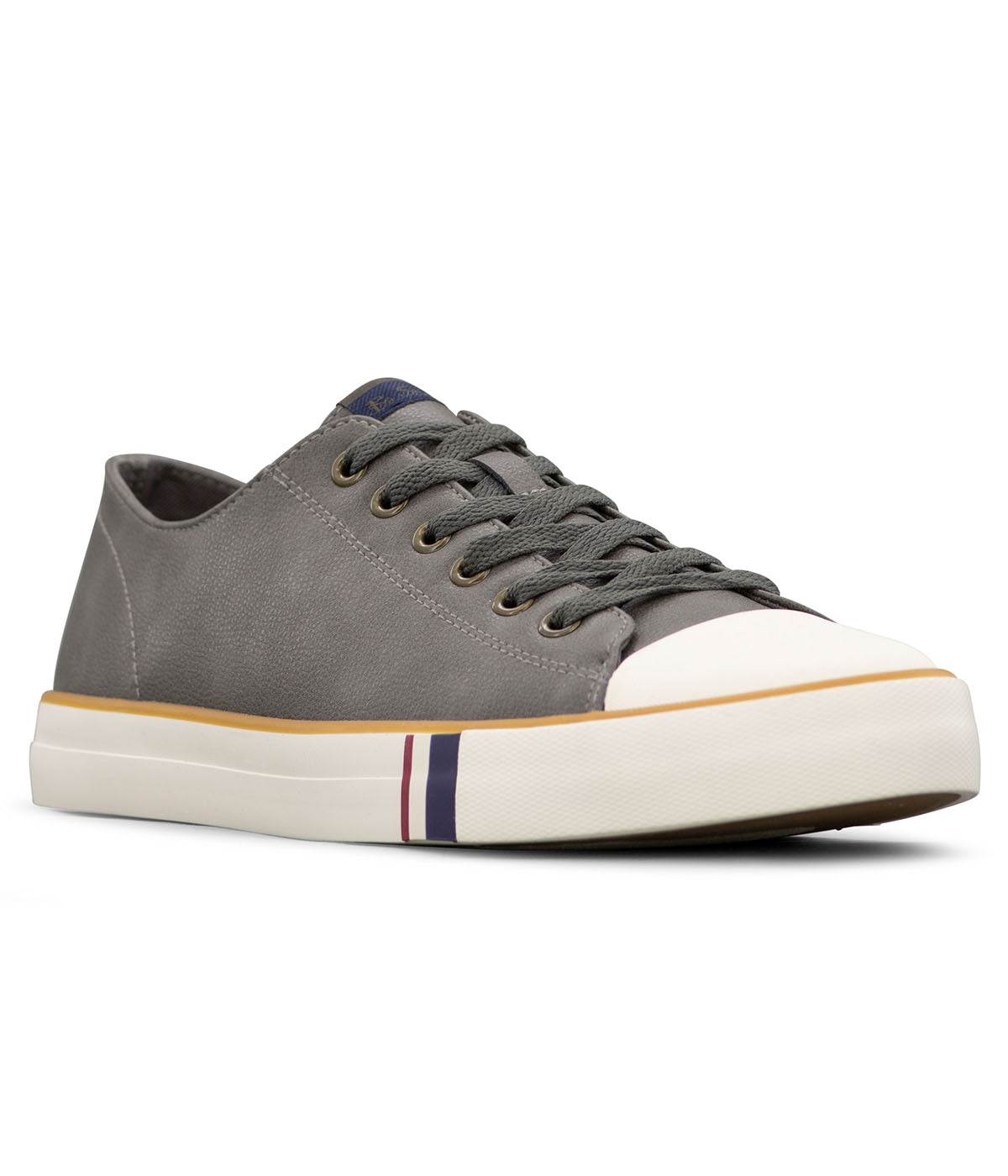  Ben Sherman Hadley Lo Lace Up Sneaker Shell Toe - Dark Grey - Bonton