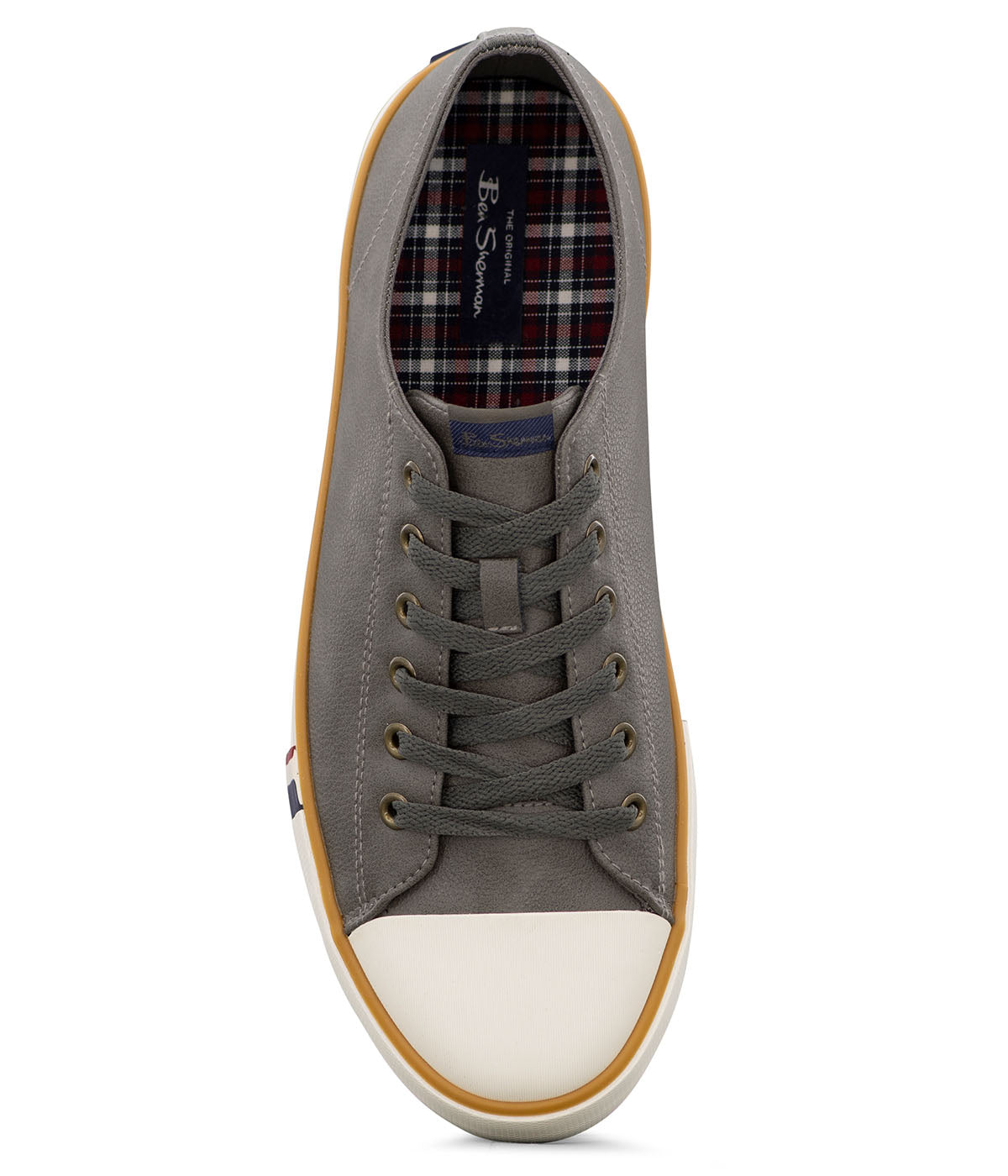  Ben Sherman Hadley Lo Lace Up Sneaker Shell Toe - Dark Grey - Bonton