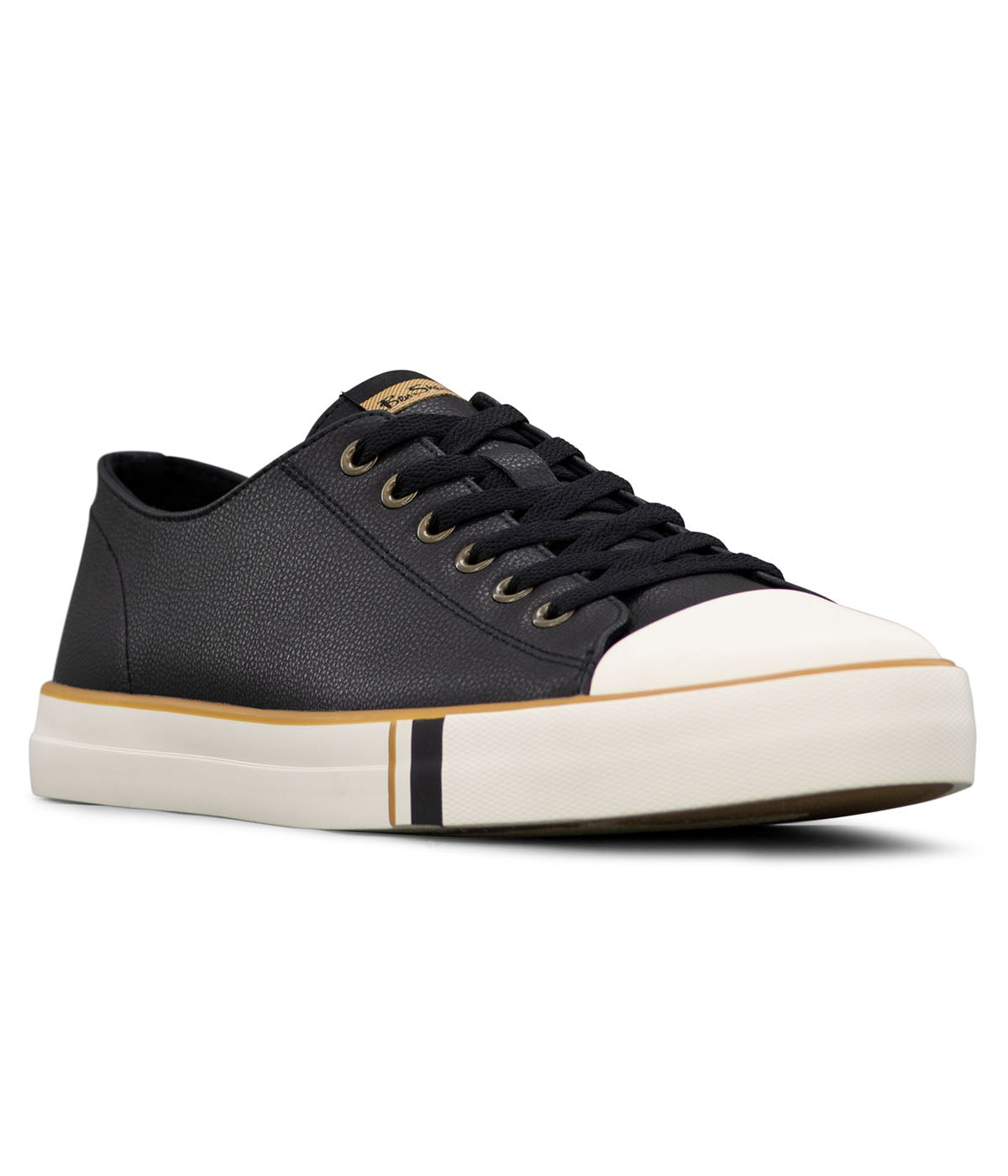  Ben Sherman Hadley Lo Lace Up Sneaker Shell Toe - Black - Bonton