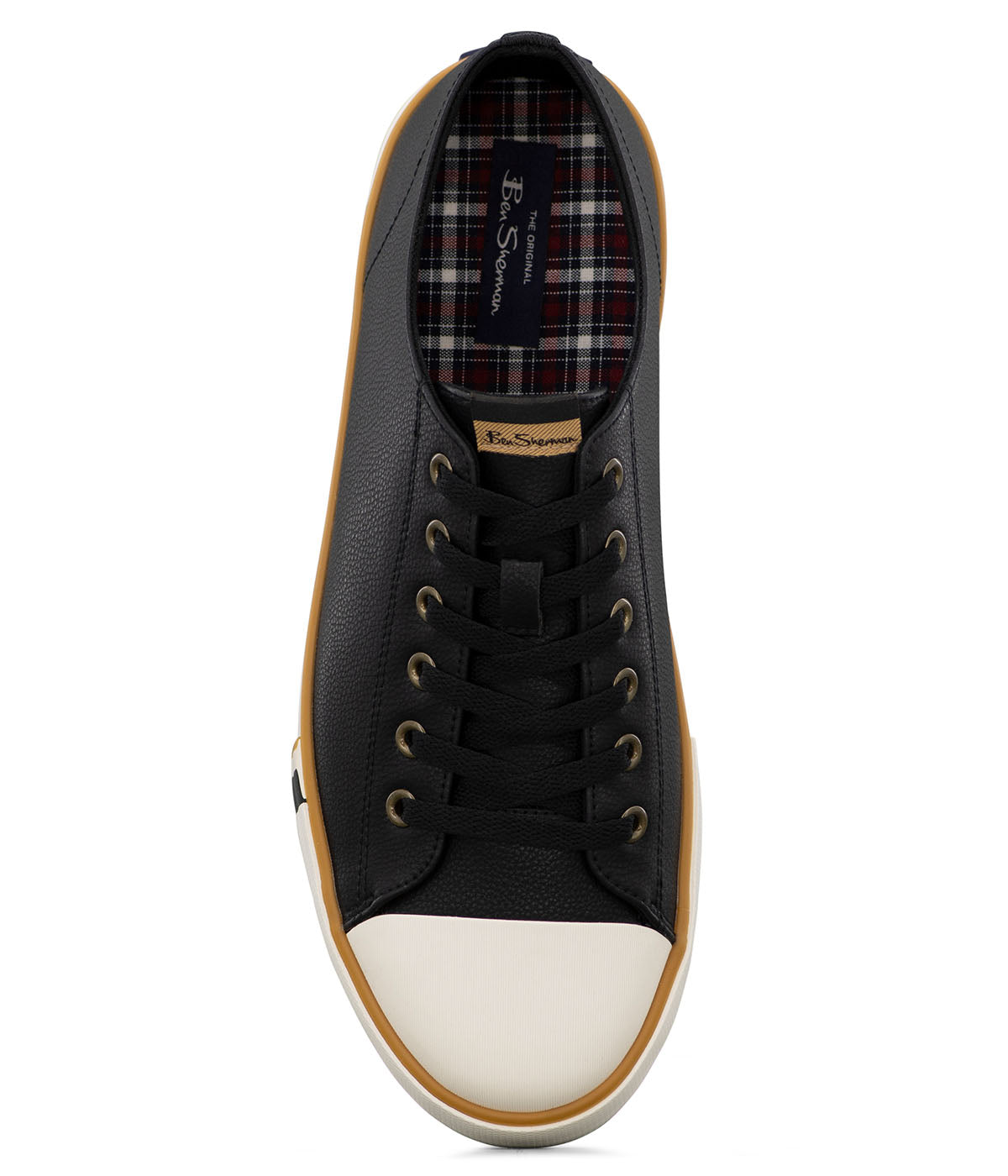  Ben Sherman Hadley Lo Lace Up Sneaker Shell Toe - Black - Bonton