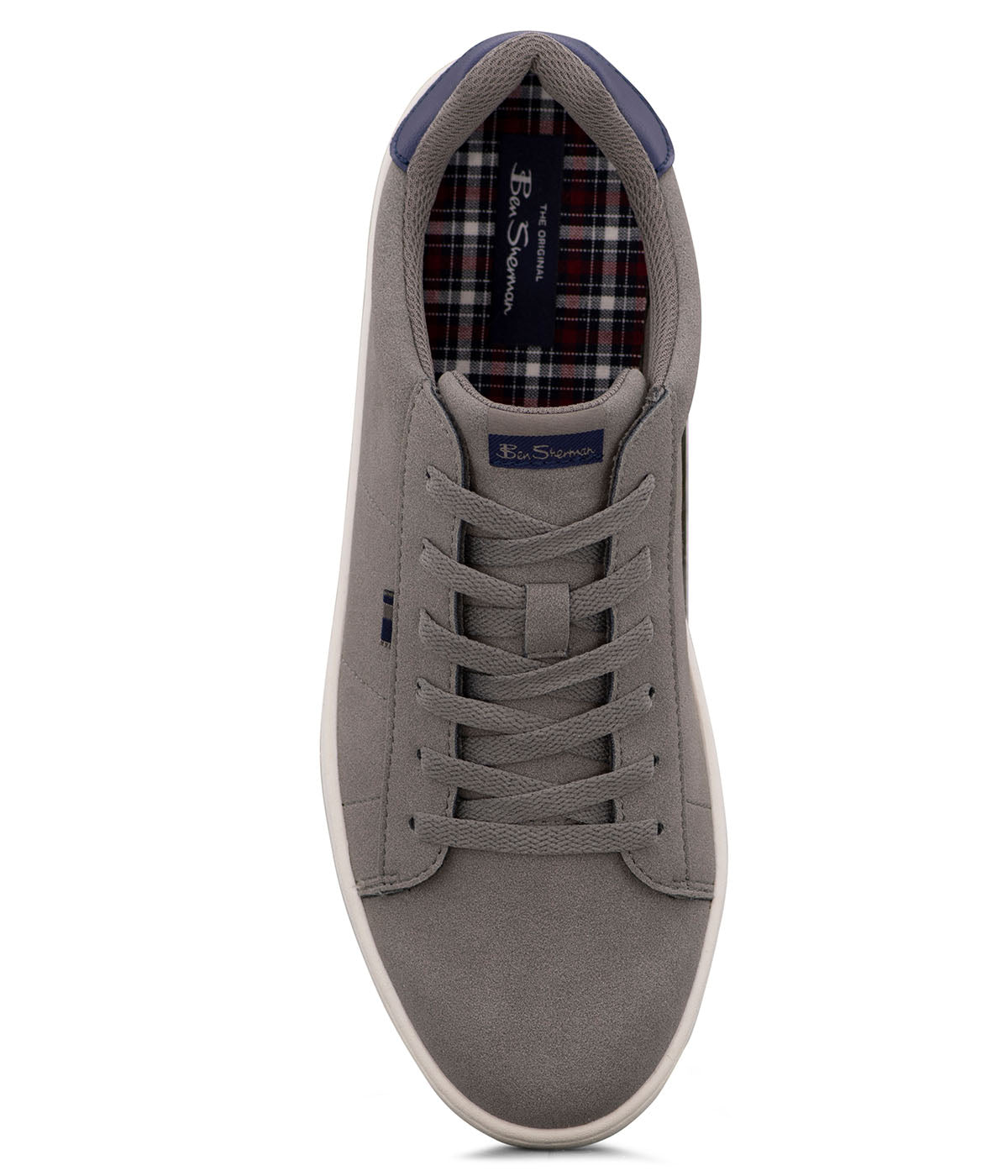  Ben Sherman Hampton Plain Toe Lace Up Sneaker - Charcoal Navy - Bonton