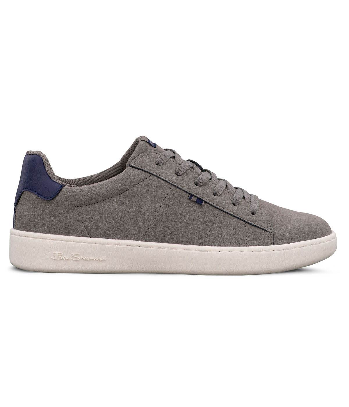  Ben Sherman Hampton Plain Toe Lace Up Sneaker - Charcoal Navy - Bonton