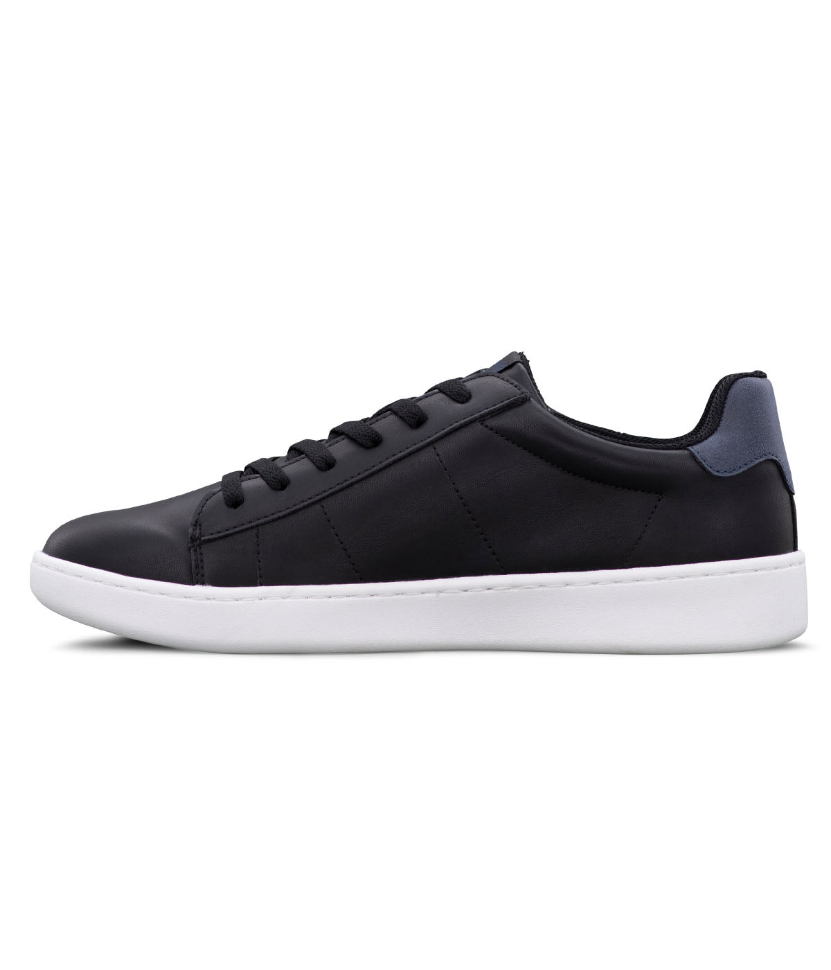  Ben Sherman Hampton Plain Toe Lace Up Sneaker - Black White Navy - Bonton