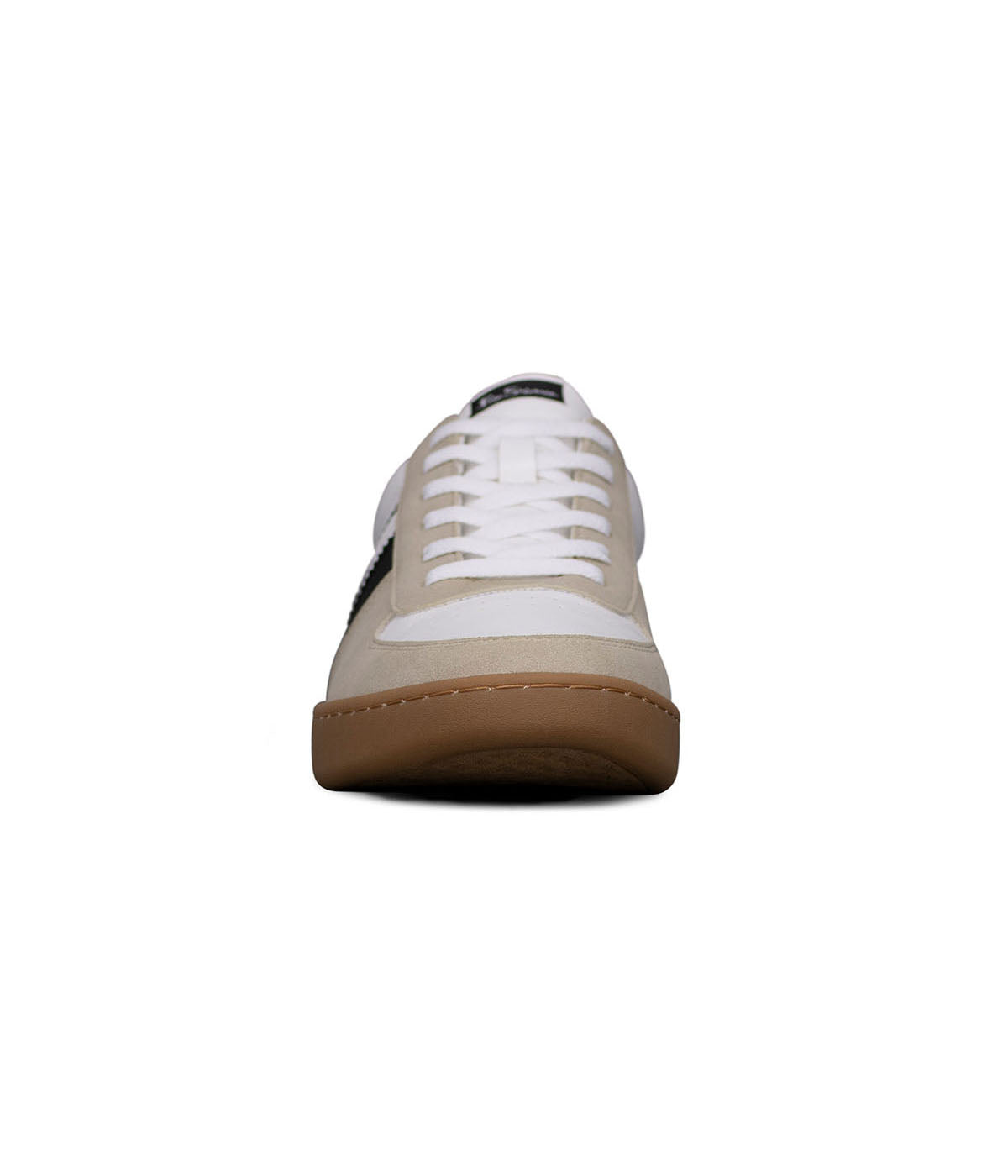  Ben Sherman Hyde U Toe Lace Up Sneaker - White Black - Bonton