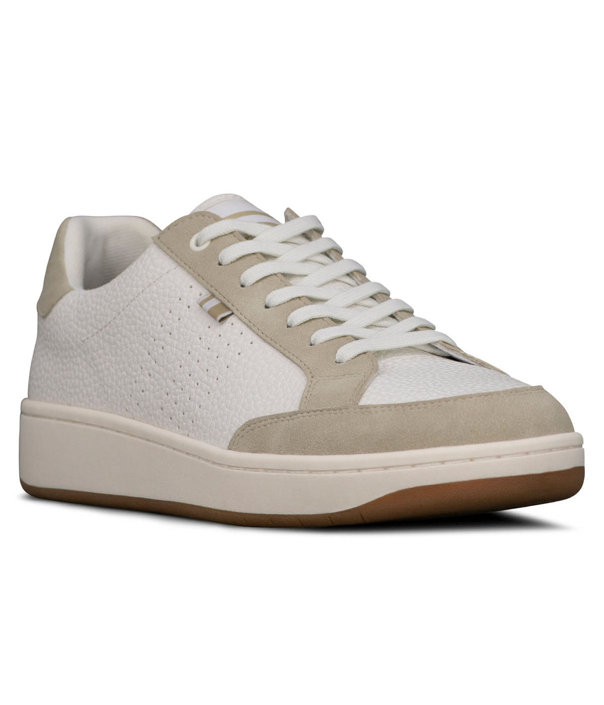  Ben Sherman Martin Vintage Court Lace Up Sneaker - White Alabaster - Bonton