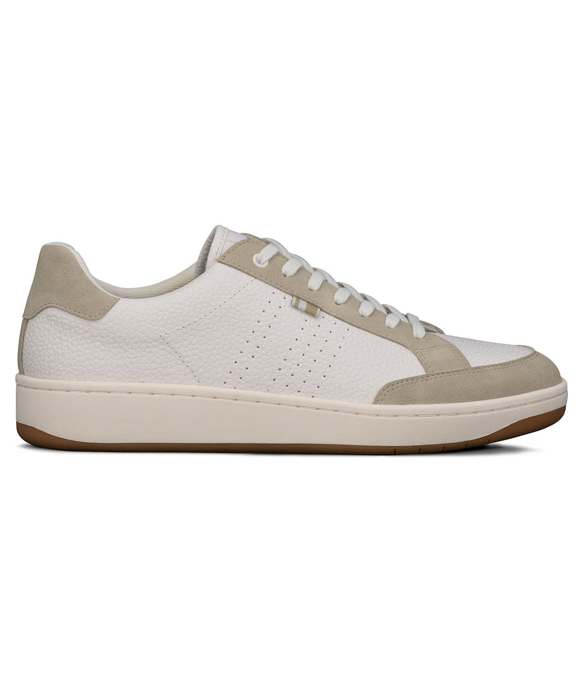  Ben Sherman Martin Vintage Court Lace Up Sneaker - White Alabaster - Bonton