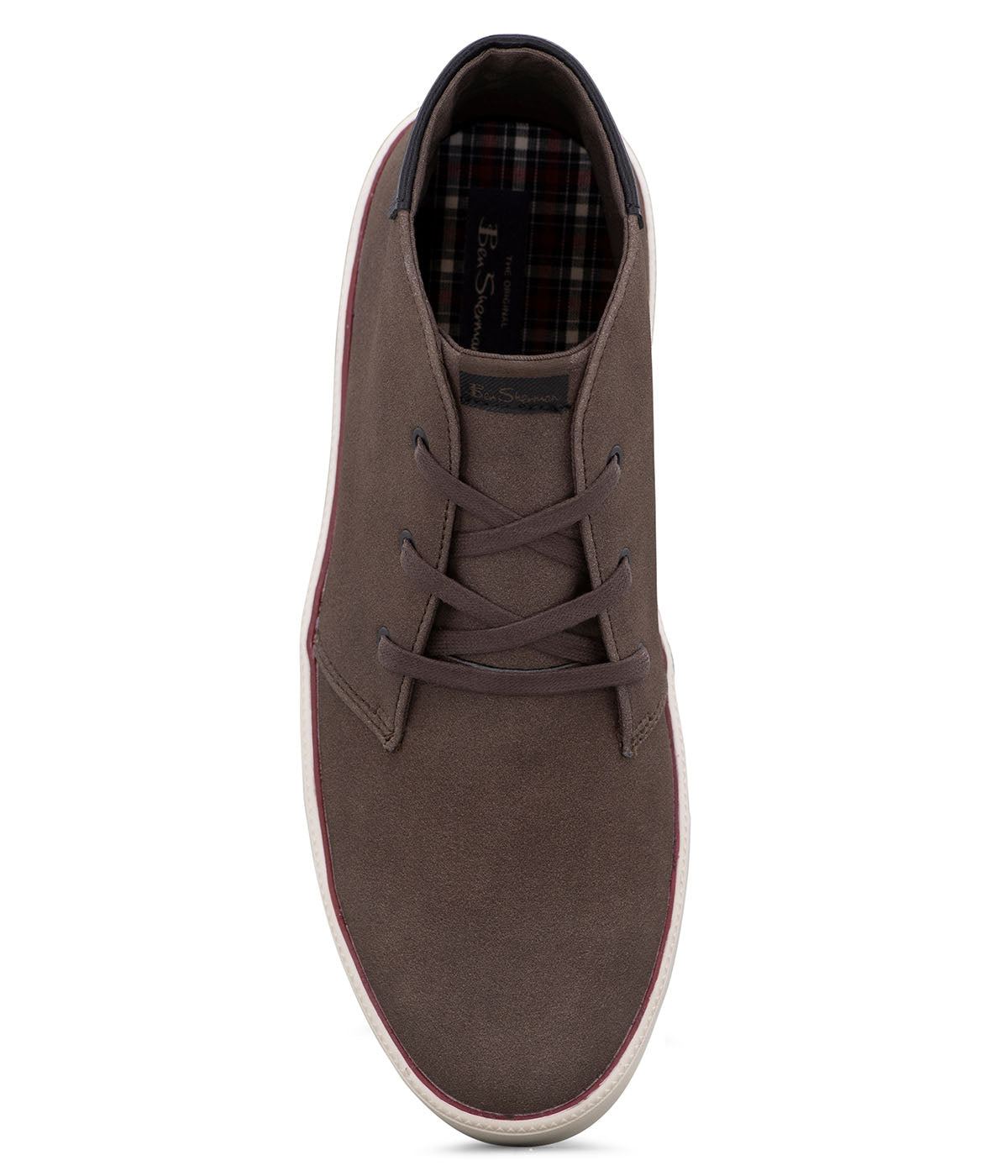  Ben Sherman Sutton Chukka Sneaker - Dark Brown Red - Bonton