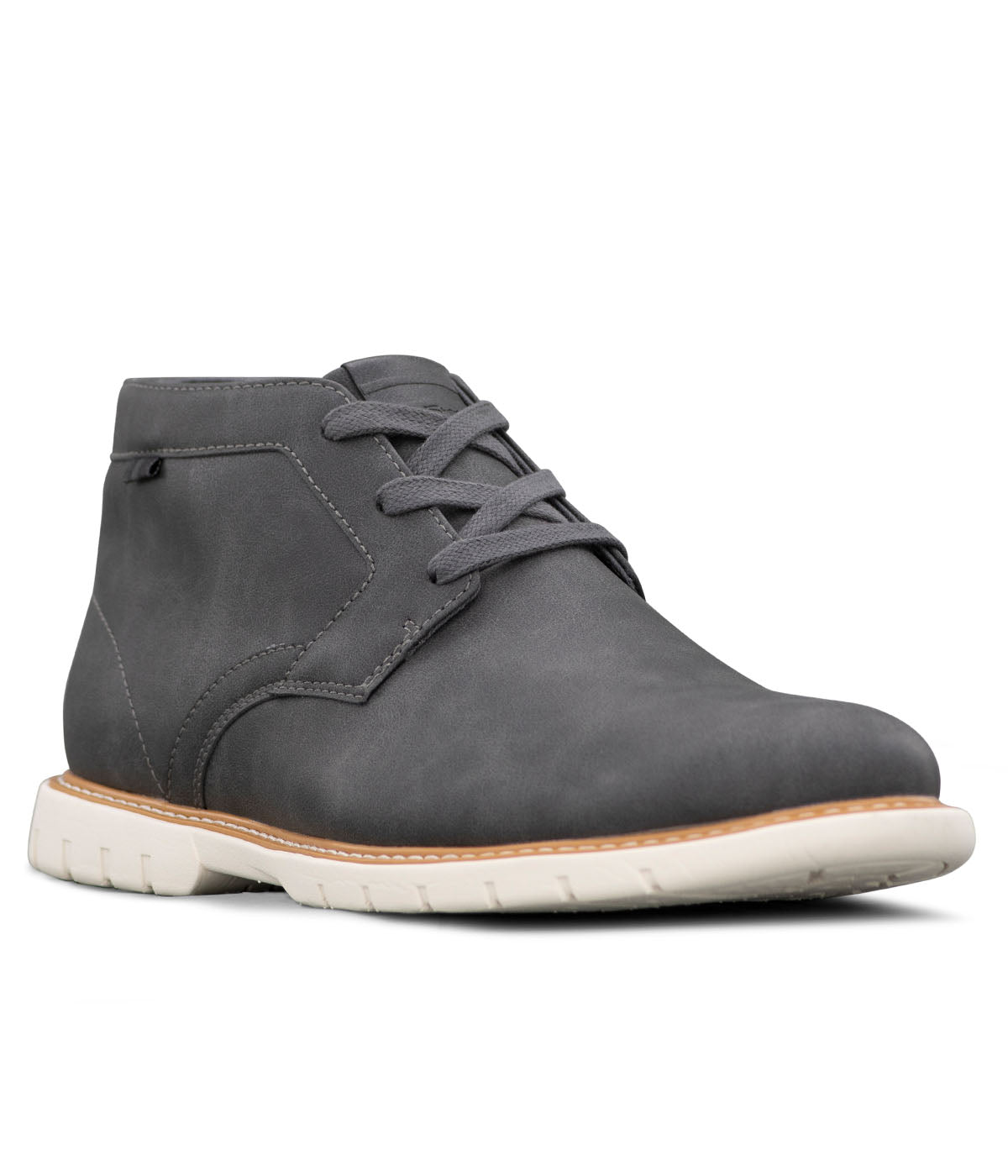  Ben Sherman Whitby Lace Up Plain Toe Chukka - Dark Grey - Bonton