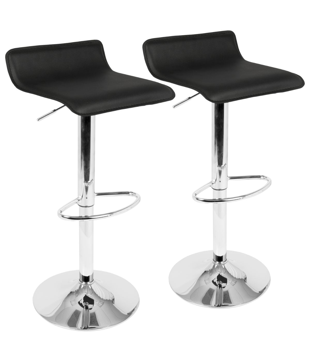  LumiSource Ale Barstool - Set of 2 Black - Black - Bonton