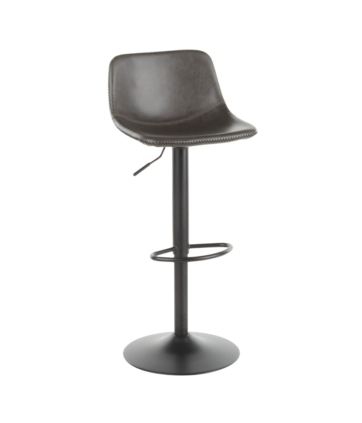  LumiSource Duke Barstool - Set of 2 Black & Grey - Black & Grey - Bonton