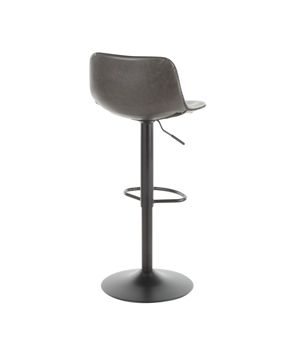  LumiSource Duke Barstool - Set of 2 Black & Grey - Black & Grey - Bonton