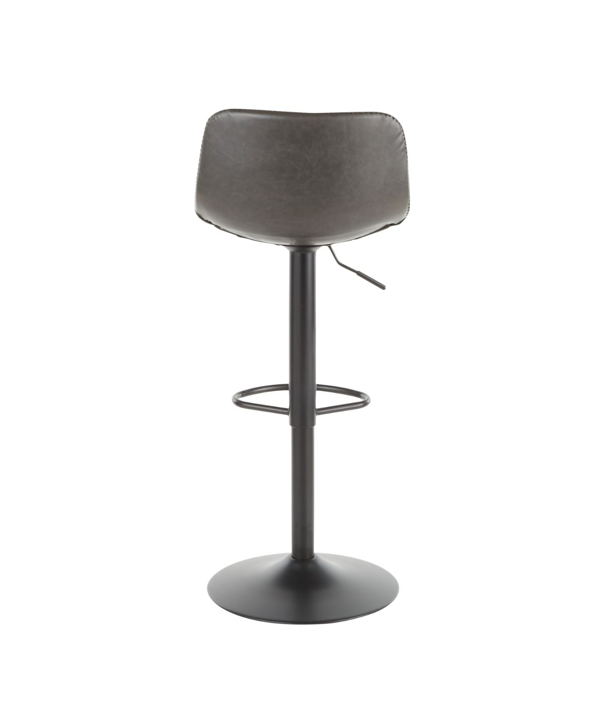  LumiSource Duke Barstool - Set of 2 Black & Grey - Black & Grey - Bonton