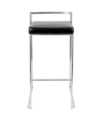 Fuji Stacker Barstool - Set of 2 Black