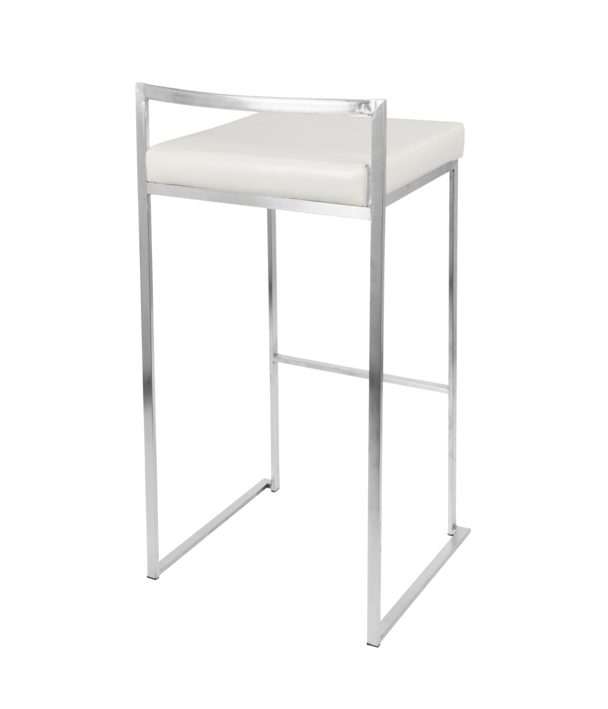 Fuji Stacker Barstool - Set of 2 White