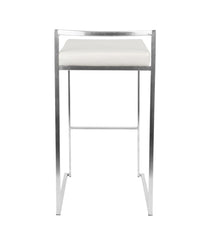 Fuji Stacker Barstool - Set of 2 White