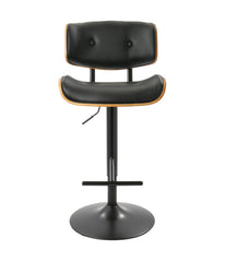 Lombardi Barstool Walnut & Black