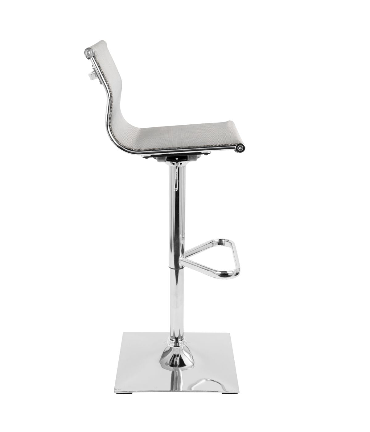  LumiSource Mirage Barstool Silver - Silver - Bonton