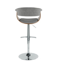 Vintage Mod Barstool Walnut & Light Grey