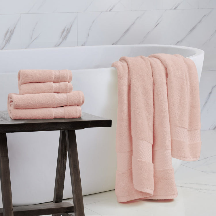 Charisma Heritage American Hand Towel Set - Soft Rose - 4 Pack