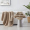 Luxury Turkish Cotton Towel 6 Piece Set Khaki