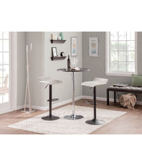 Adjustable Bar Table Black