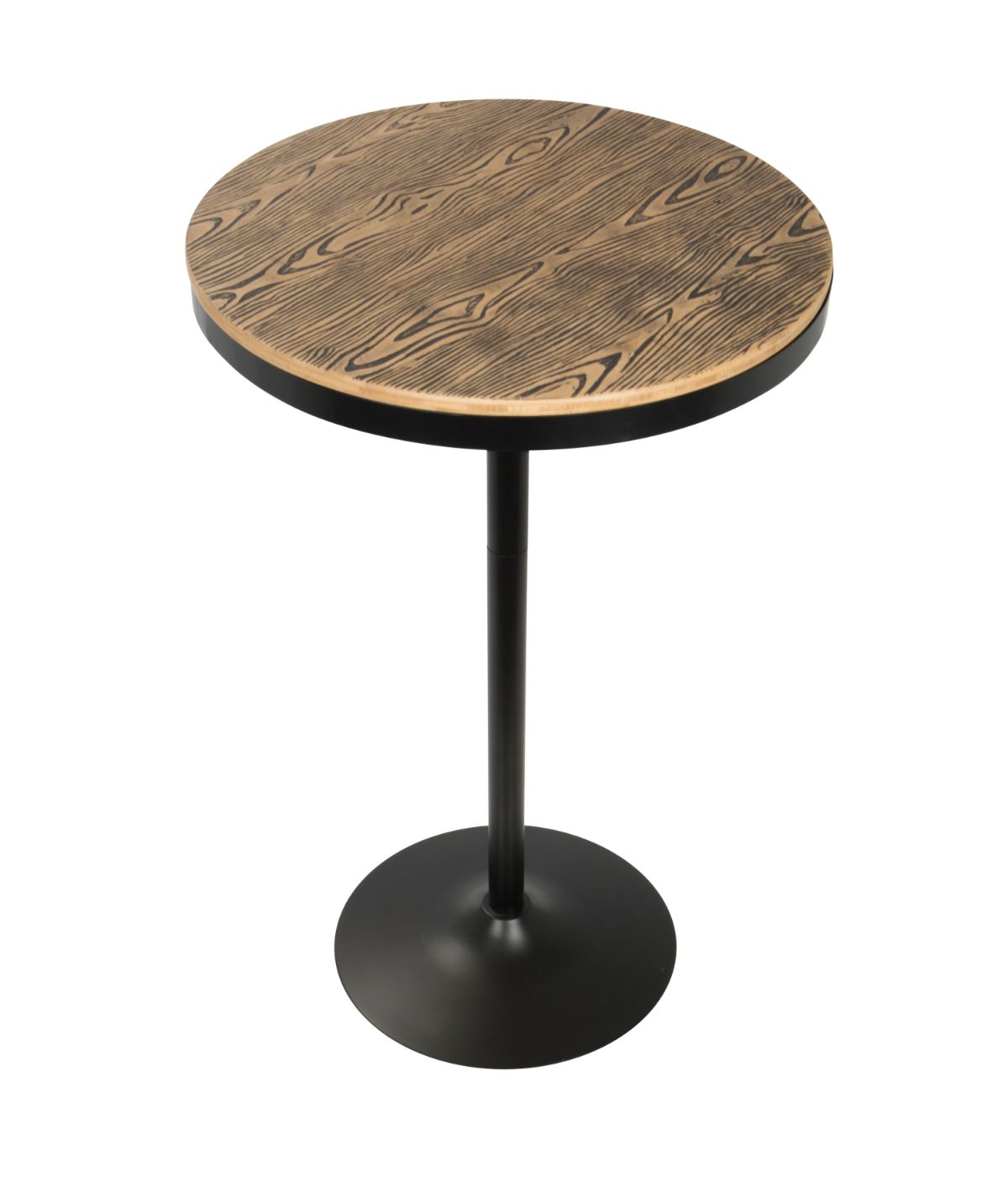  LumiSource Dakota Bar Table Black & Brown - Black & Brown - Bonton