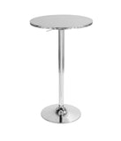 Bistro Round Bar Table Silver