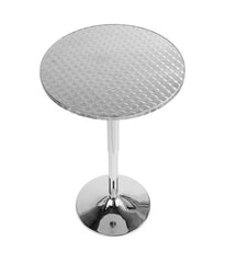 Bistro Round Bar Table Silver