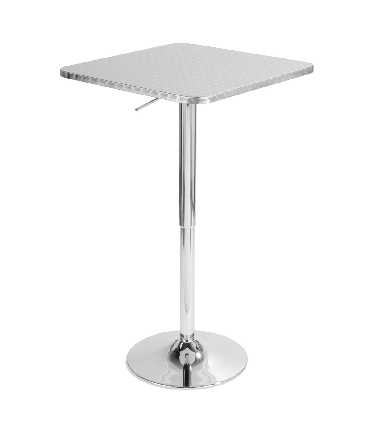  LumiSource Bistro Square Bar Table Silver - Silver - Bonton