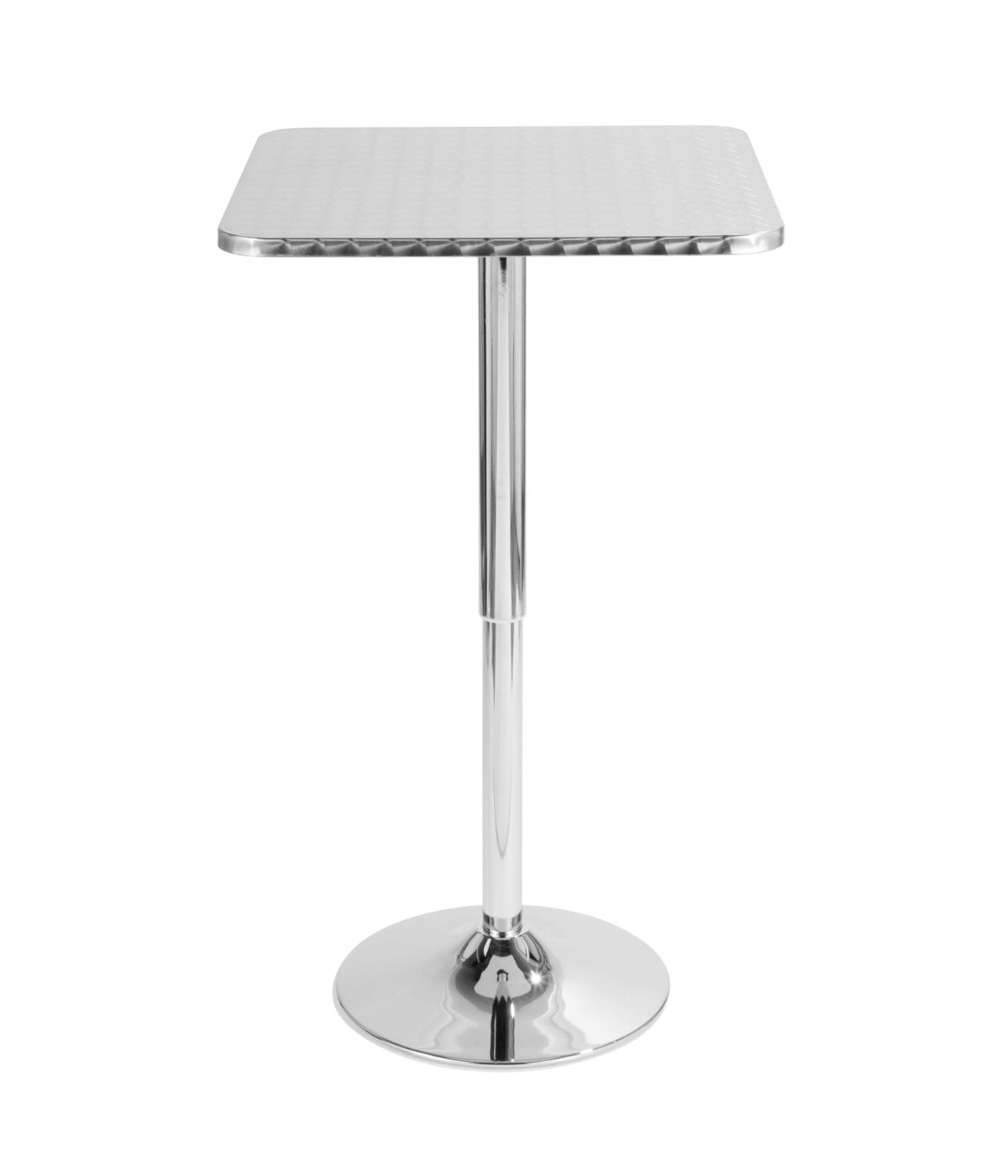 Bistro Square Bar Table Silver