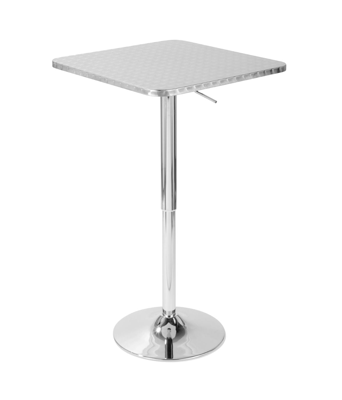  LumiSource Bistro Square Bar Table Silver - Silver - Bonton