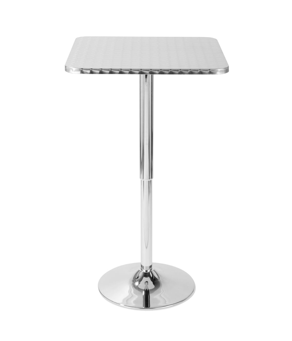  LumiSource Bistro Square Bar Table Silver - Silver - Bonton