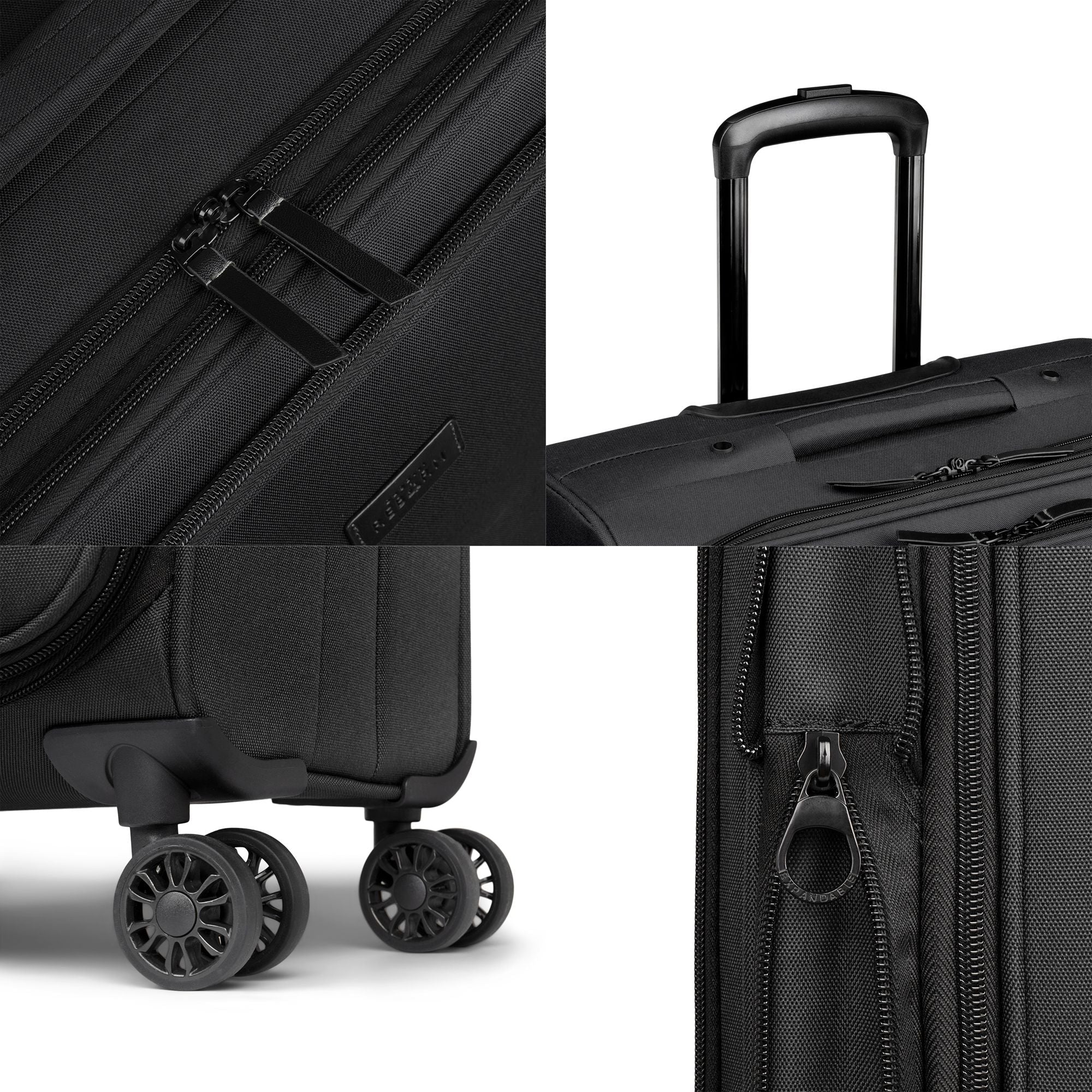  Bugatti Reborn Carry-on Luggage - Recycled Polyester - Black - Bonton