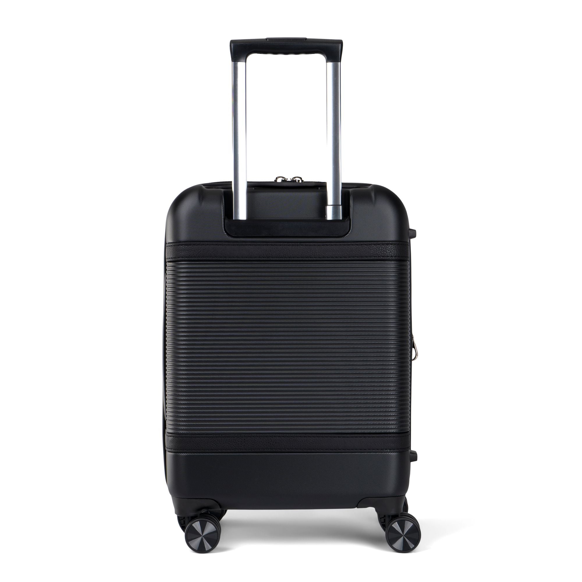  Bugatti Wellington Carry-on Luggage - ABS/Vegan Leather Blend - Black - Bonton