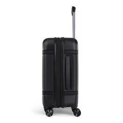 Wellington 3 Piece Luggage Set - ABS/Vegan Leather Blend Black