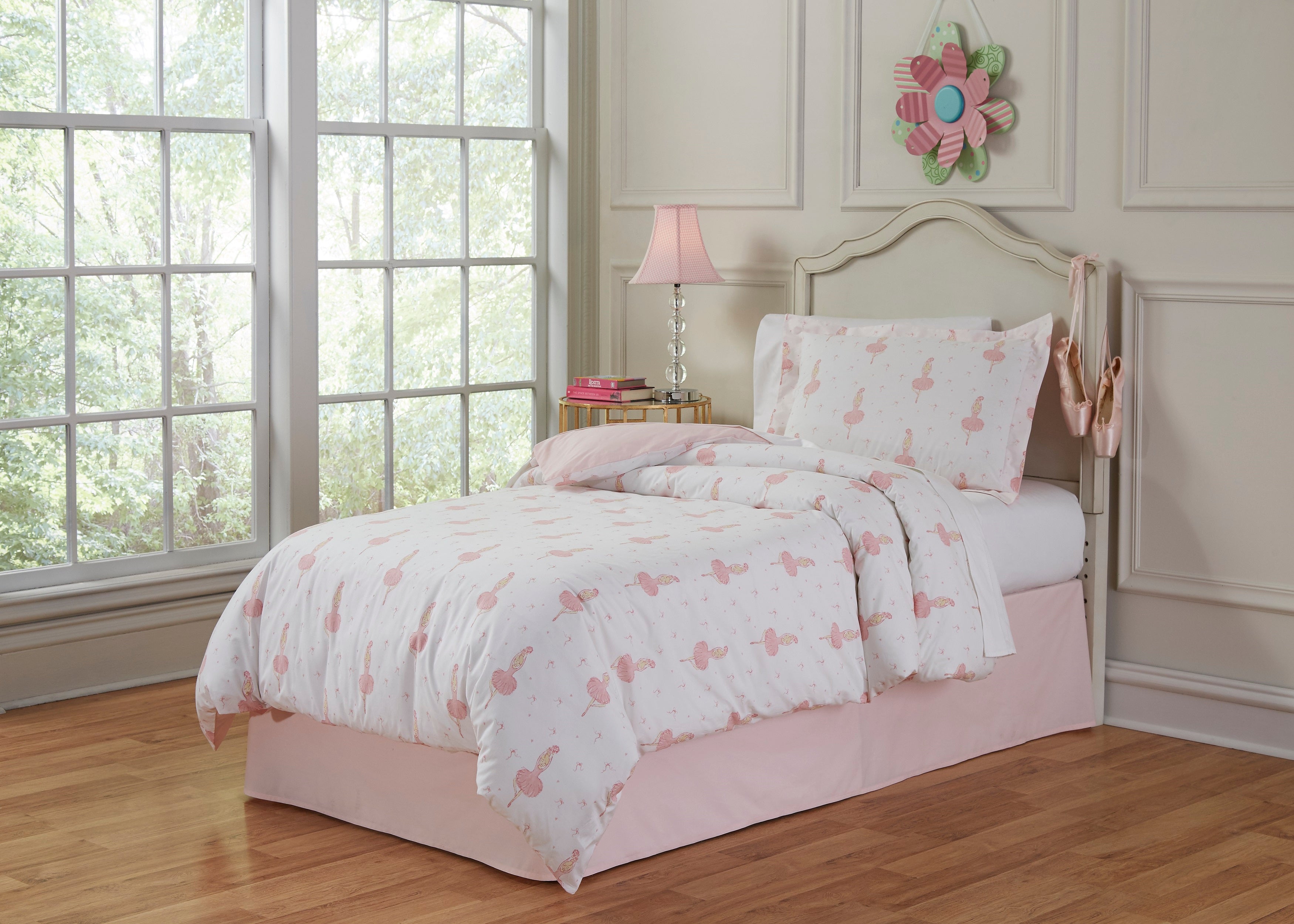  Lullaby Bedding Ballerina Comforter Set & Euro Shams - Ballerina - Bonton