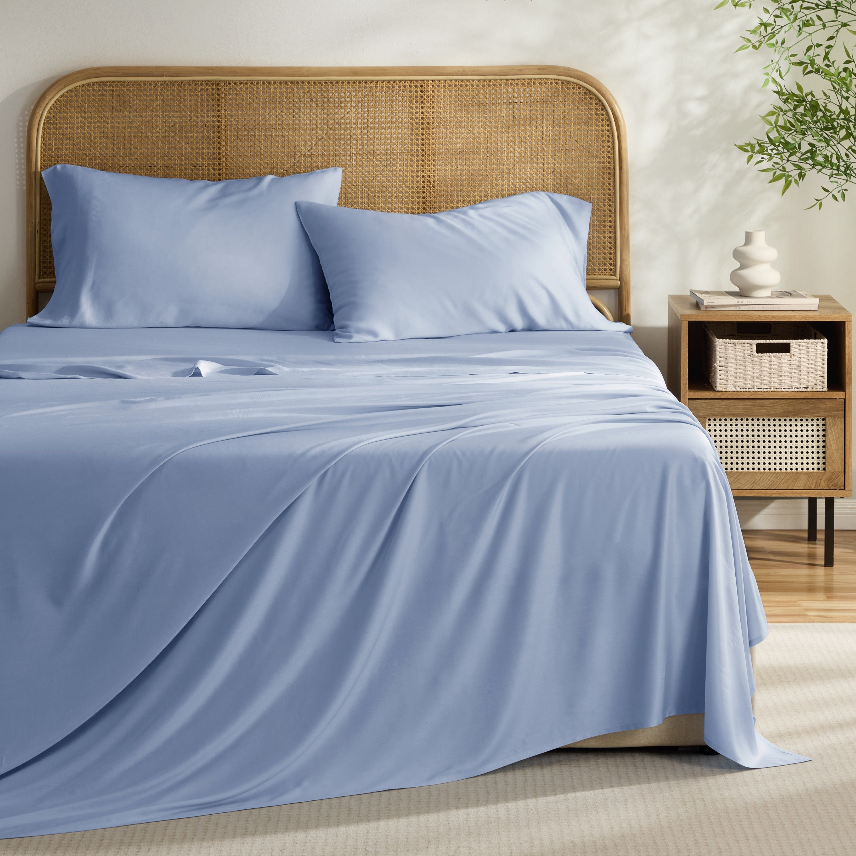  Kathy Ireland Home Kathy Ireland 4-Piece Cooling Bamboo Blend Sheet Set - Full - Bonton