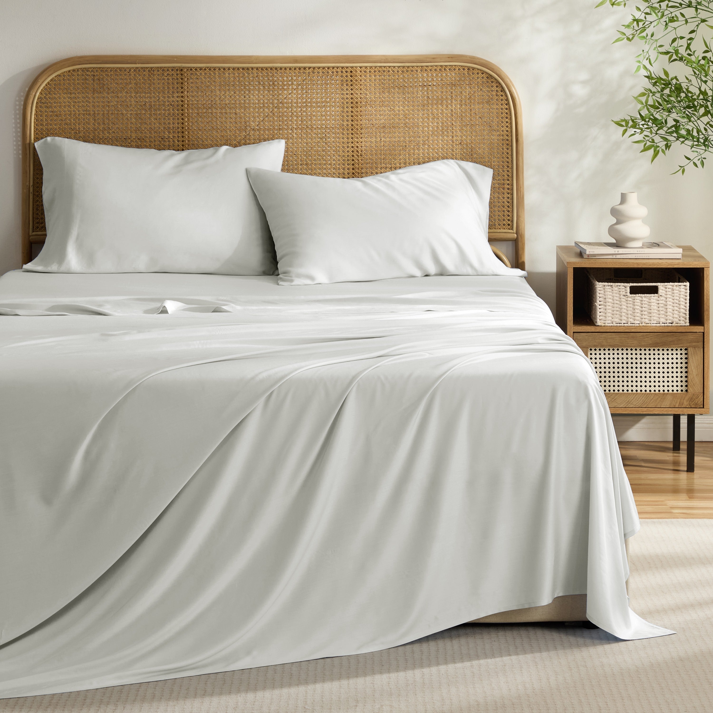  Kathy Ireland Home Kathy Ireland 4-Piece Cooling Bamboo Blend Sheet Set - Full - Bonton