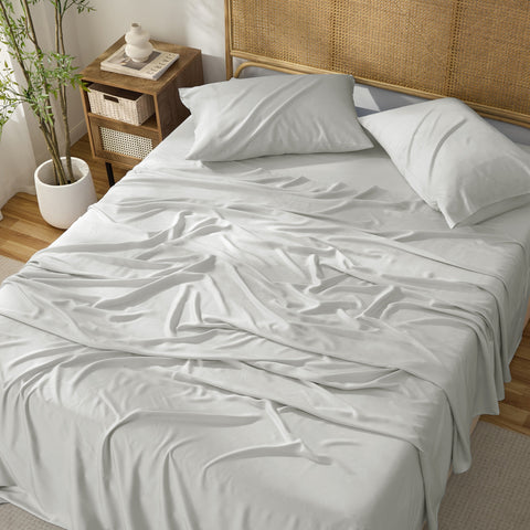 Kathy Ireland 4-Piece Cooling Bamboo Blend Sheet Set