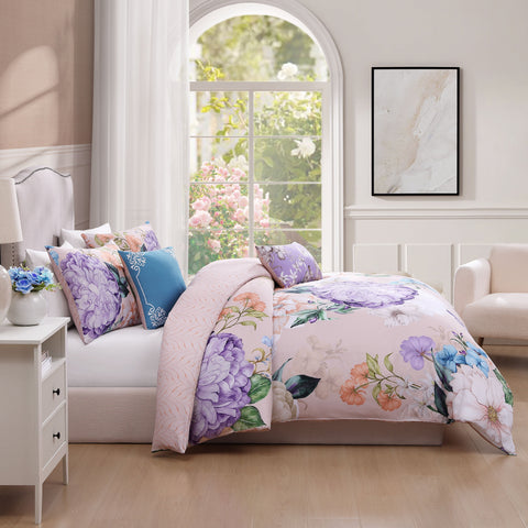 Bebejan Bright Bouquet 5 Piece Reversible Comforter Set