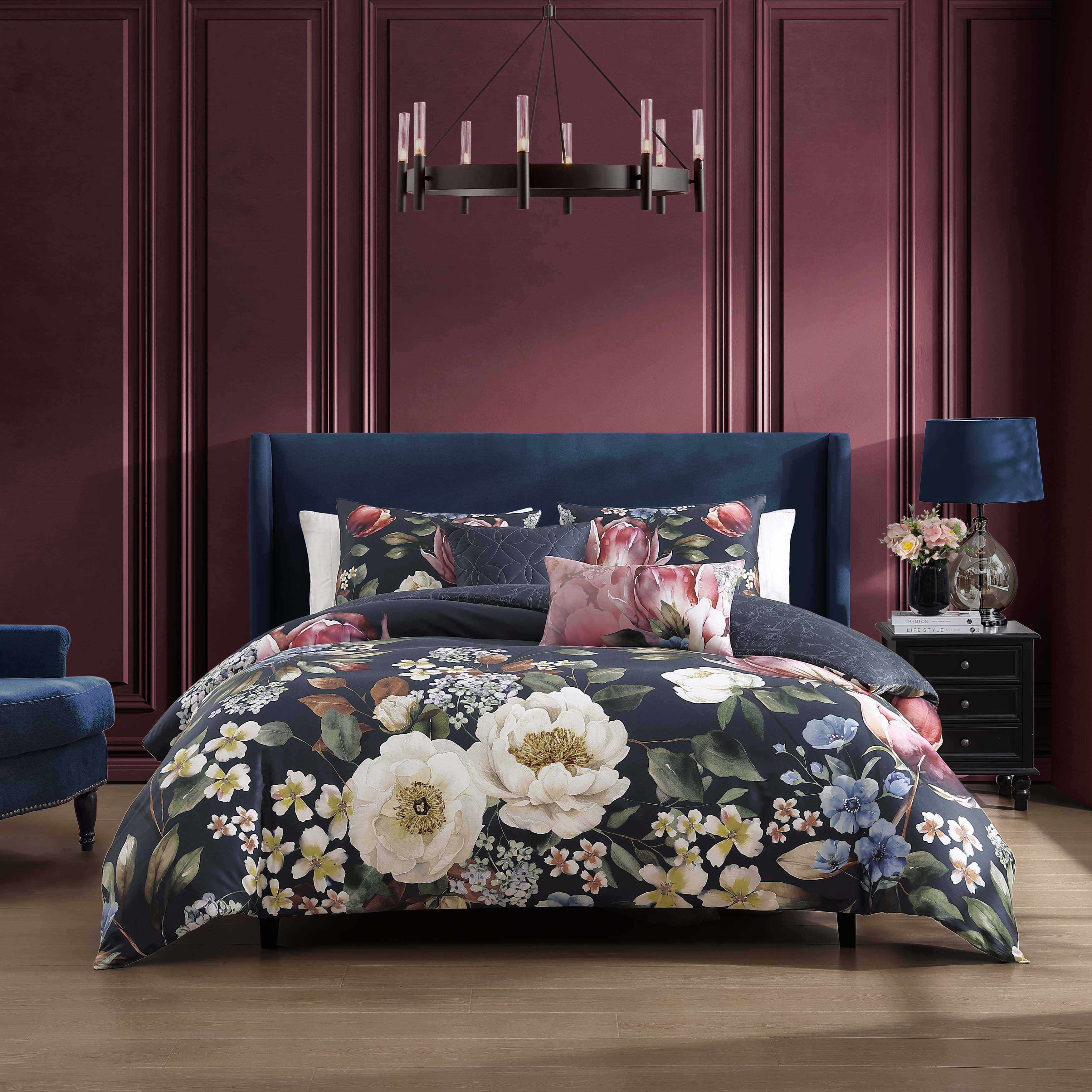  Bebejan Bebejan Renaissance 5 Piece Reversible Comforter Set - QUEEN - Bonton