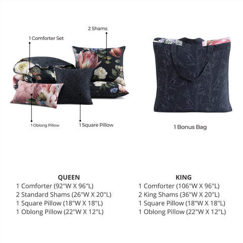 Bebejan Renaissance 5 Piece Reversible Comforter Set