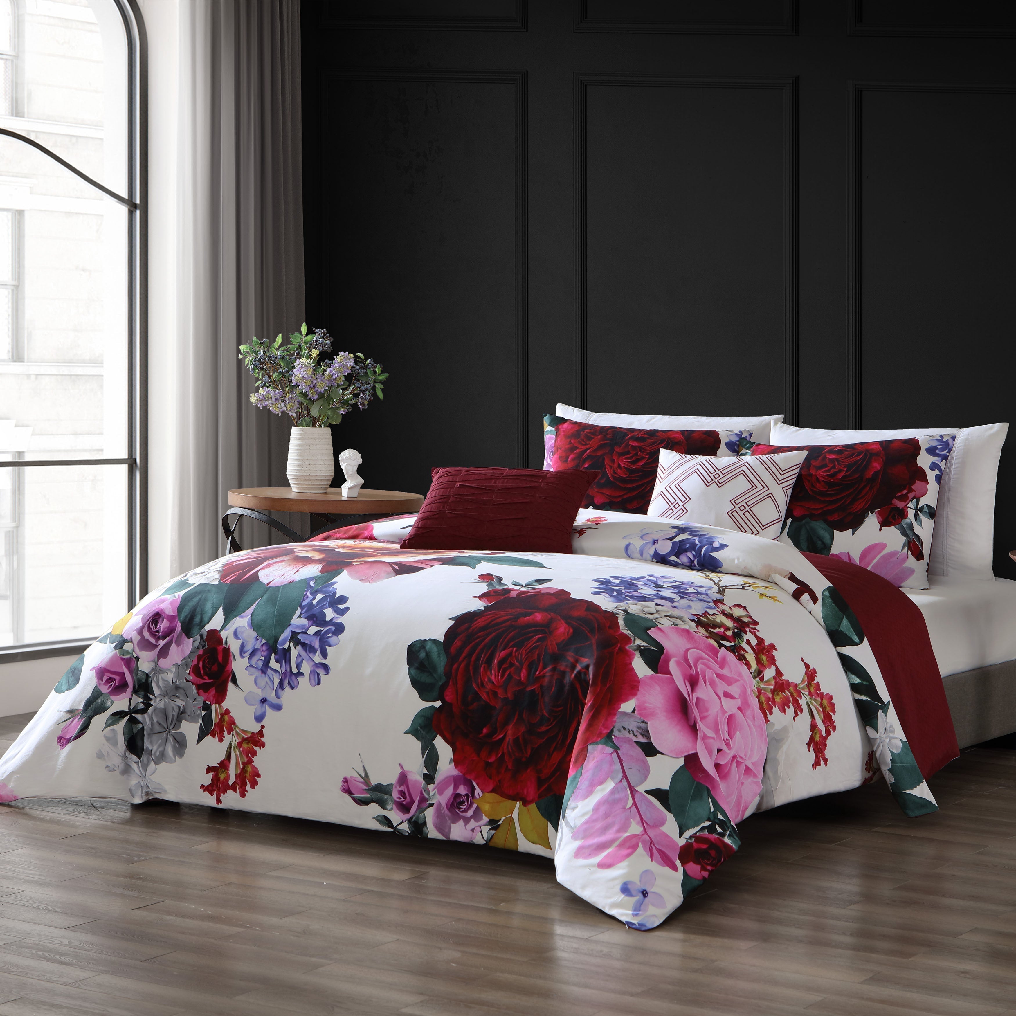  Bebejan Bebejan Scarlet 5 Piece Reversible Comforter Set - QUEEN - Bonton