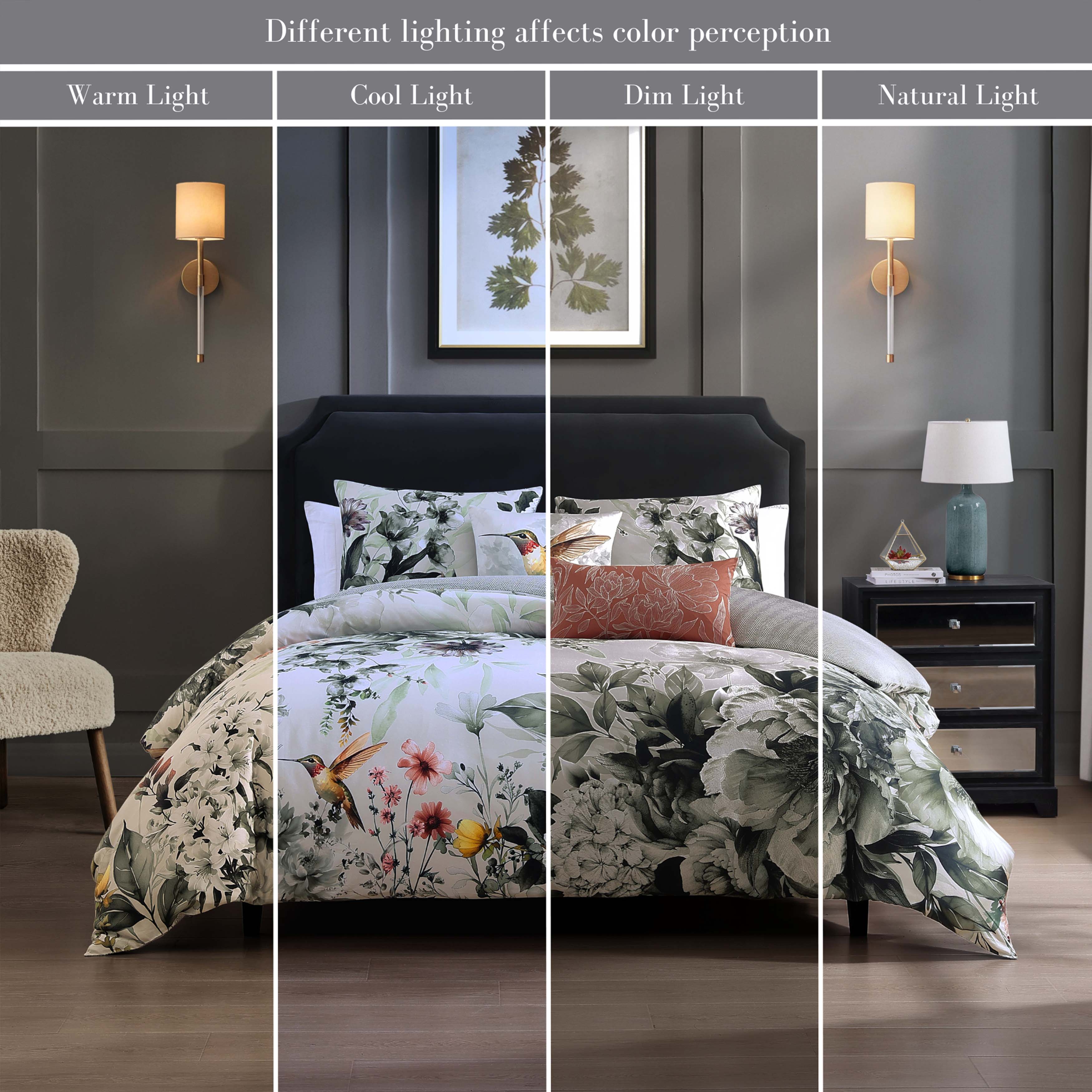  Bebejan Bebejan Vintage Bloom 5 Piece Reversible Comforter Set - QUEEN - Bonton