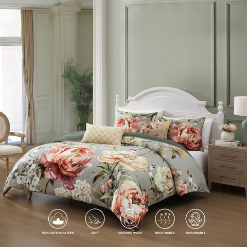 Bebejan Whispering Willows 5 Piece Reversible Comforter Set