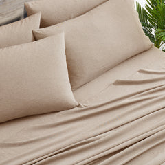 Bamboo 2000 Thread Count 6-Piece Chambray Sheet Set With SnugGrip